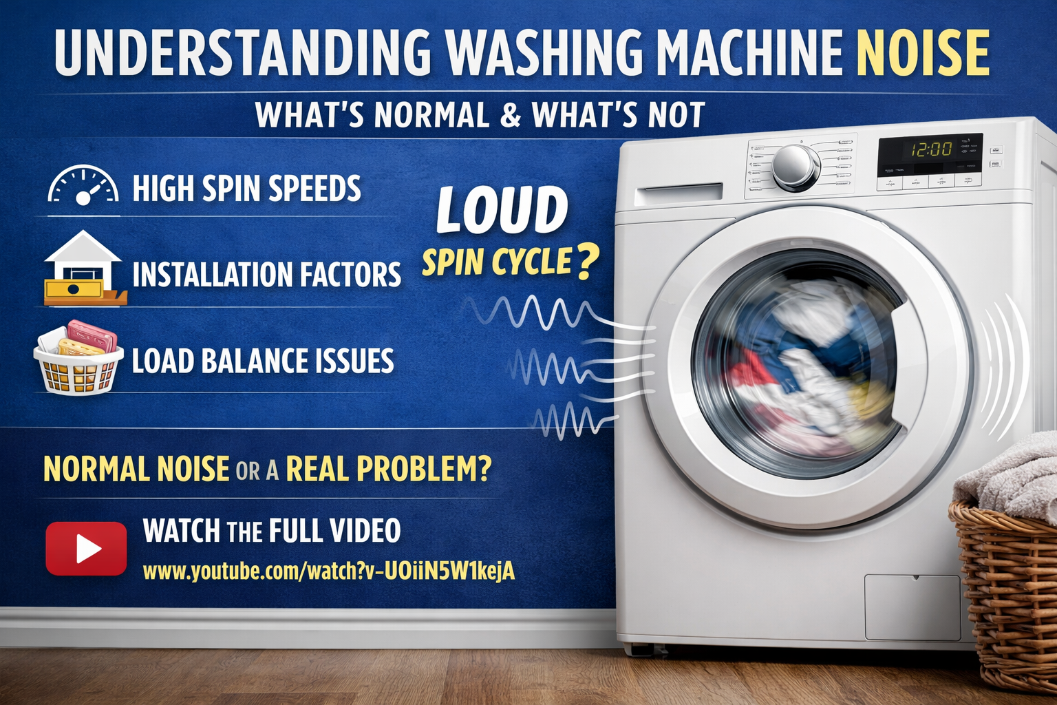 Does Your Washing Machine Sound Like a Helicopter?