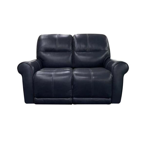 Futura Delta Blue Power Reclining Console Loveseat