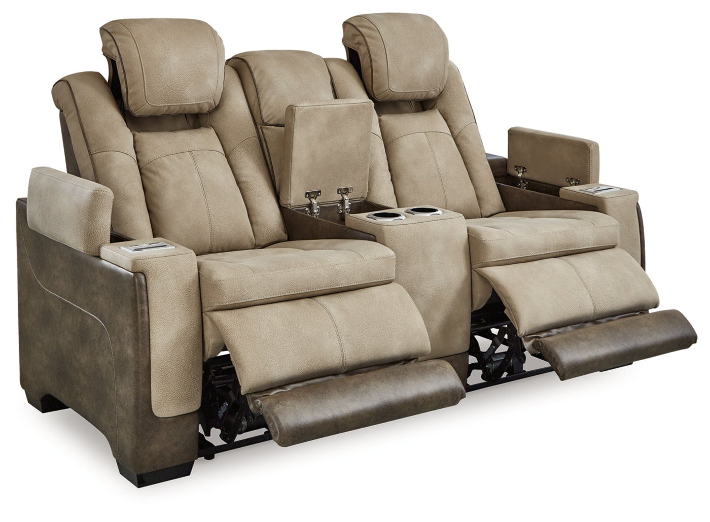 Ashley Next-Gen Durapella Power Reclining Loveseat with Console