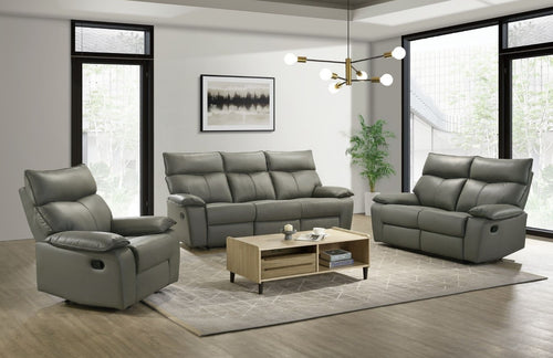 Elements International Wildcat Grey Recliner