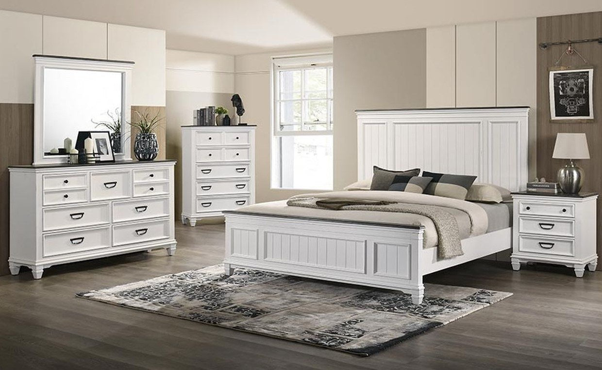 Lifestyle Furniture C8309A White & Black Dresser Mirror
