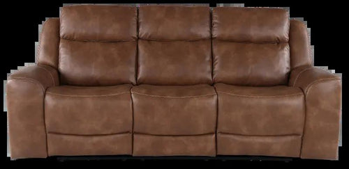 Corinthian Montana Mocha Power Reclining Sofa with Console
