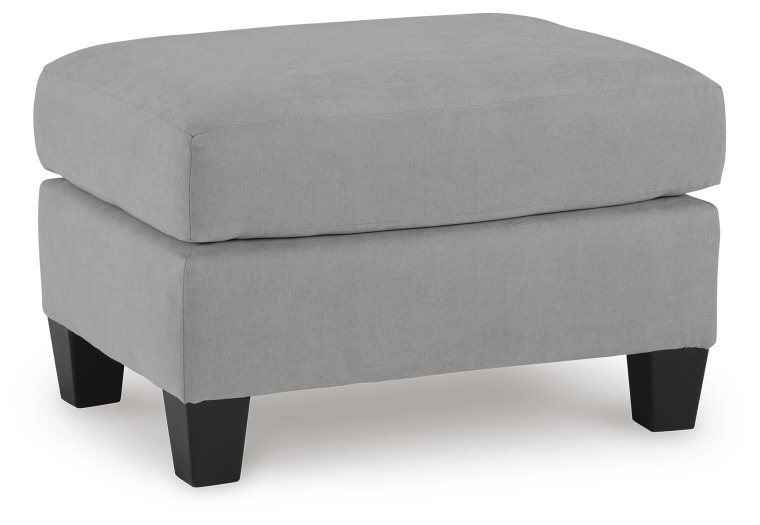 Affordable Furniture Float Otto Ash Gray Ottoman