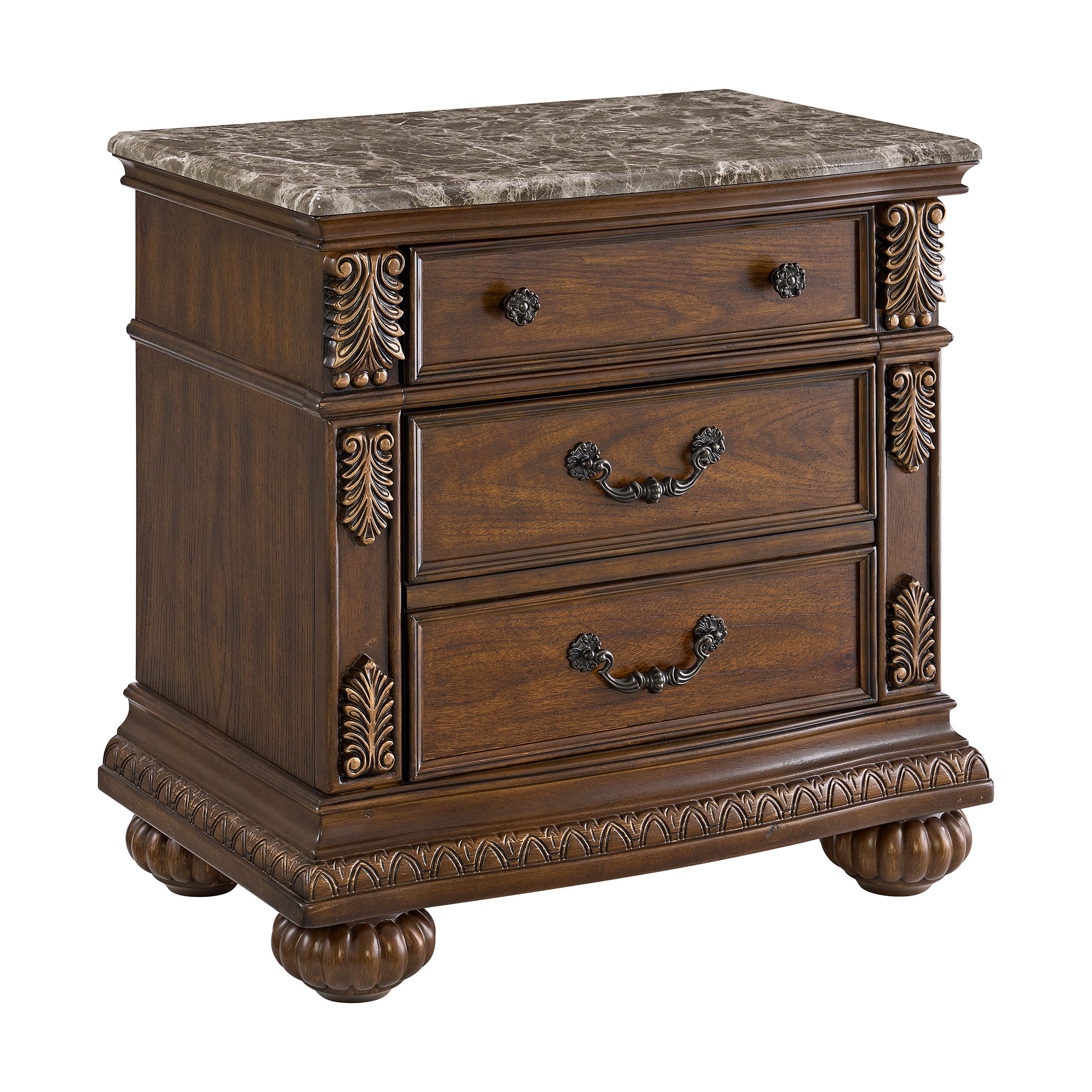 Elements International Cadenza Brown nightstand