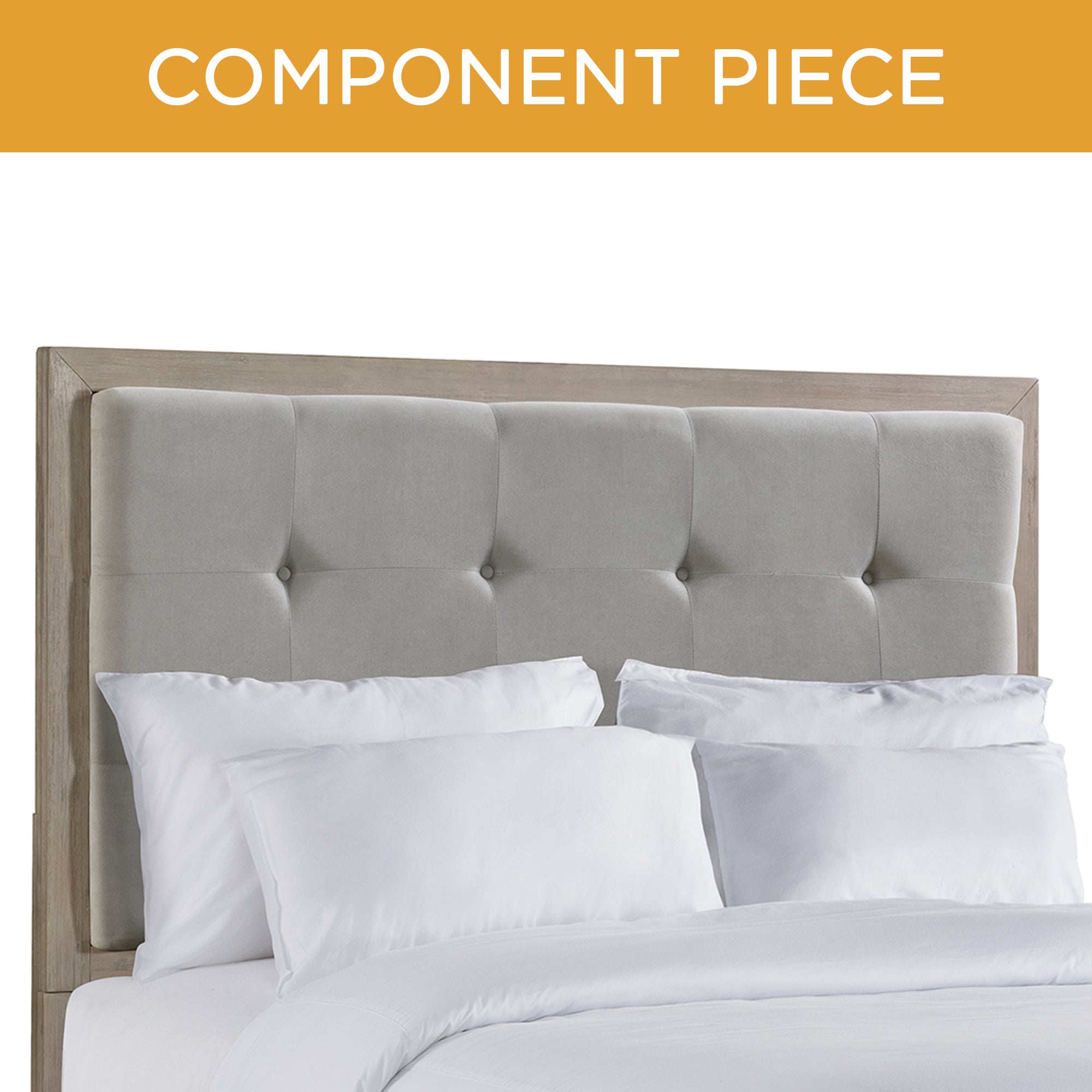Elements International Arcadia Grey queen bed