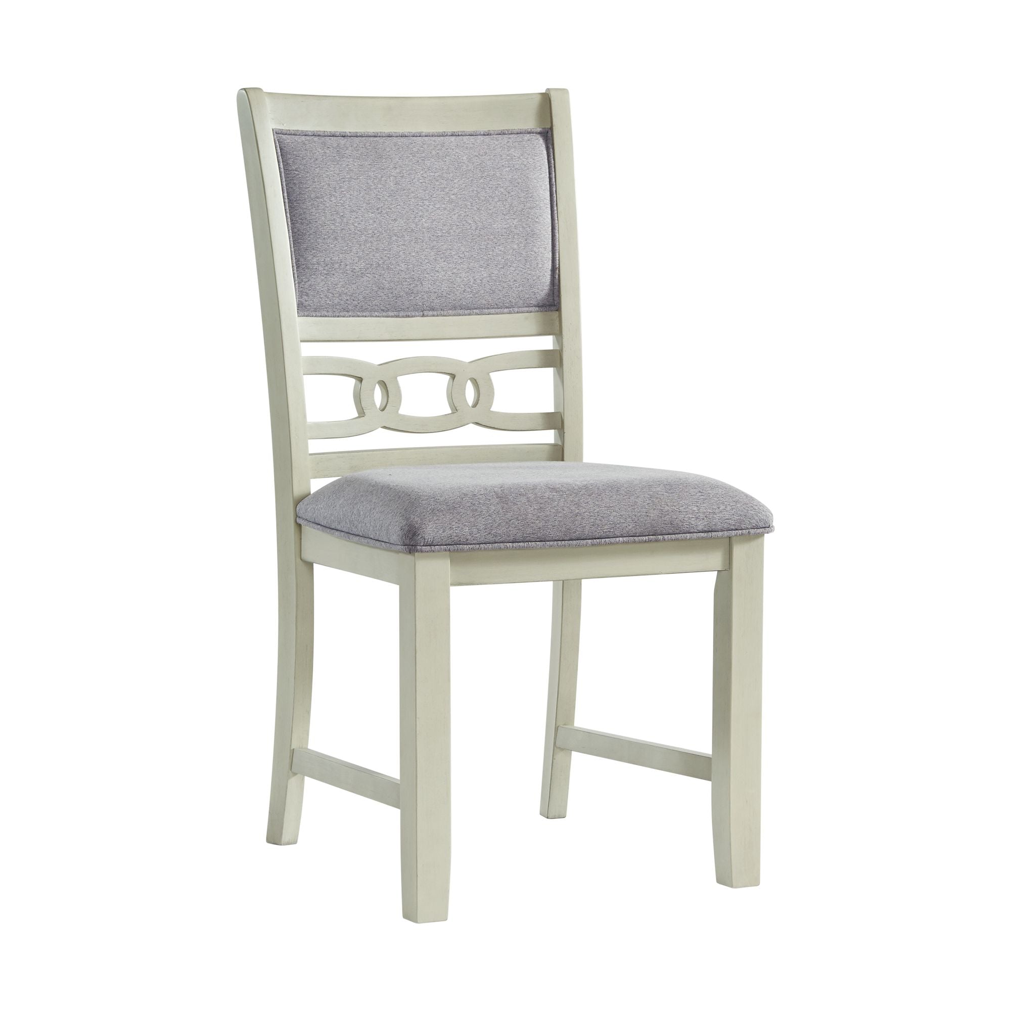 Elements International Amherst White dining chair
