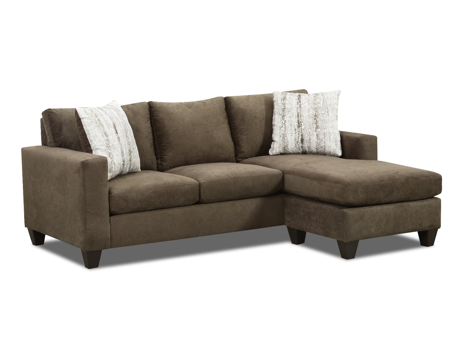StyleFurniture 333 Chocolate Sofa Chaise