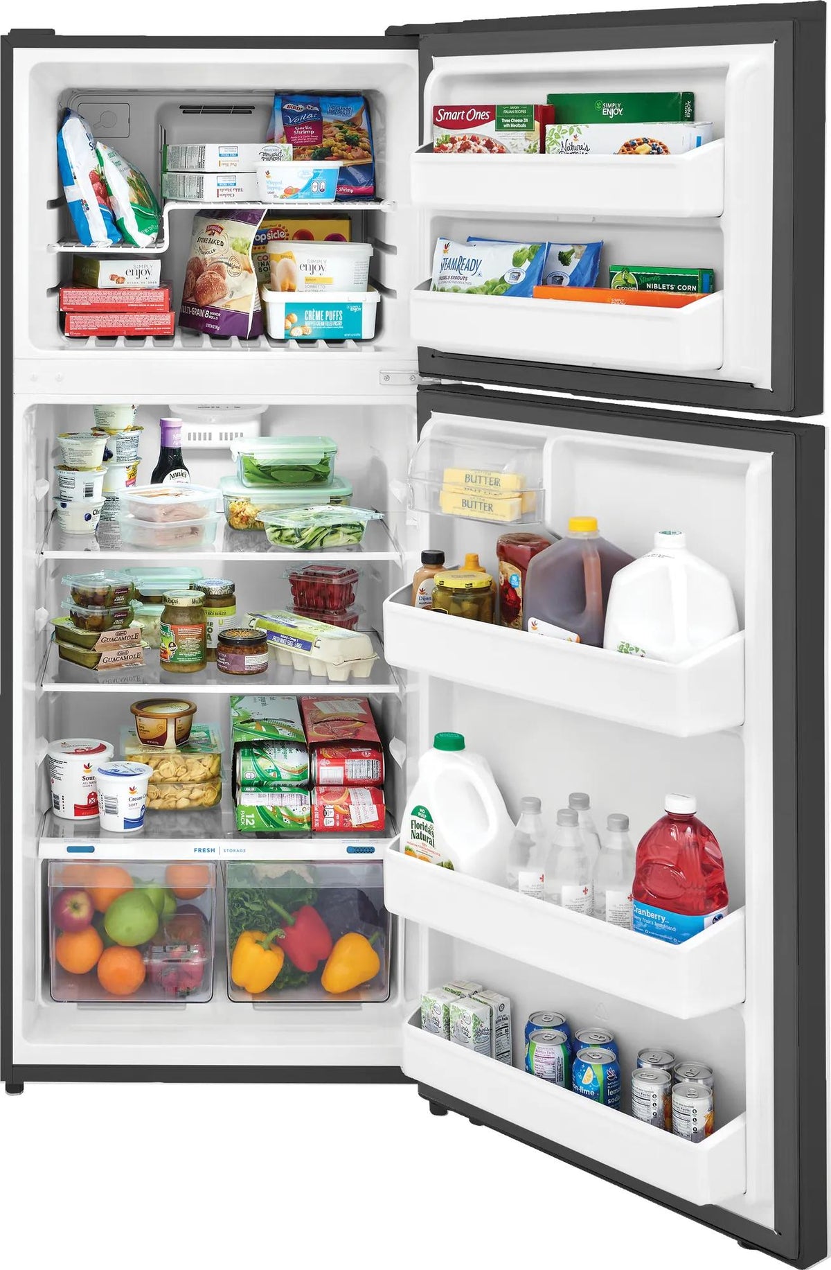 Frigidaire FFHT1822UV refrigerator, open interior