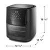 Frigidaire FRCO100B Digital Air Fryer Oven with Viewing Window - Black — image 2