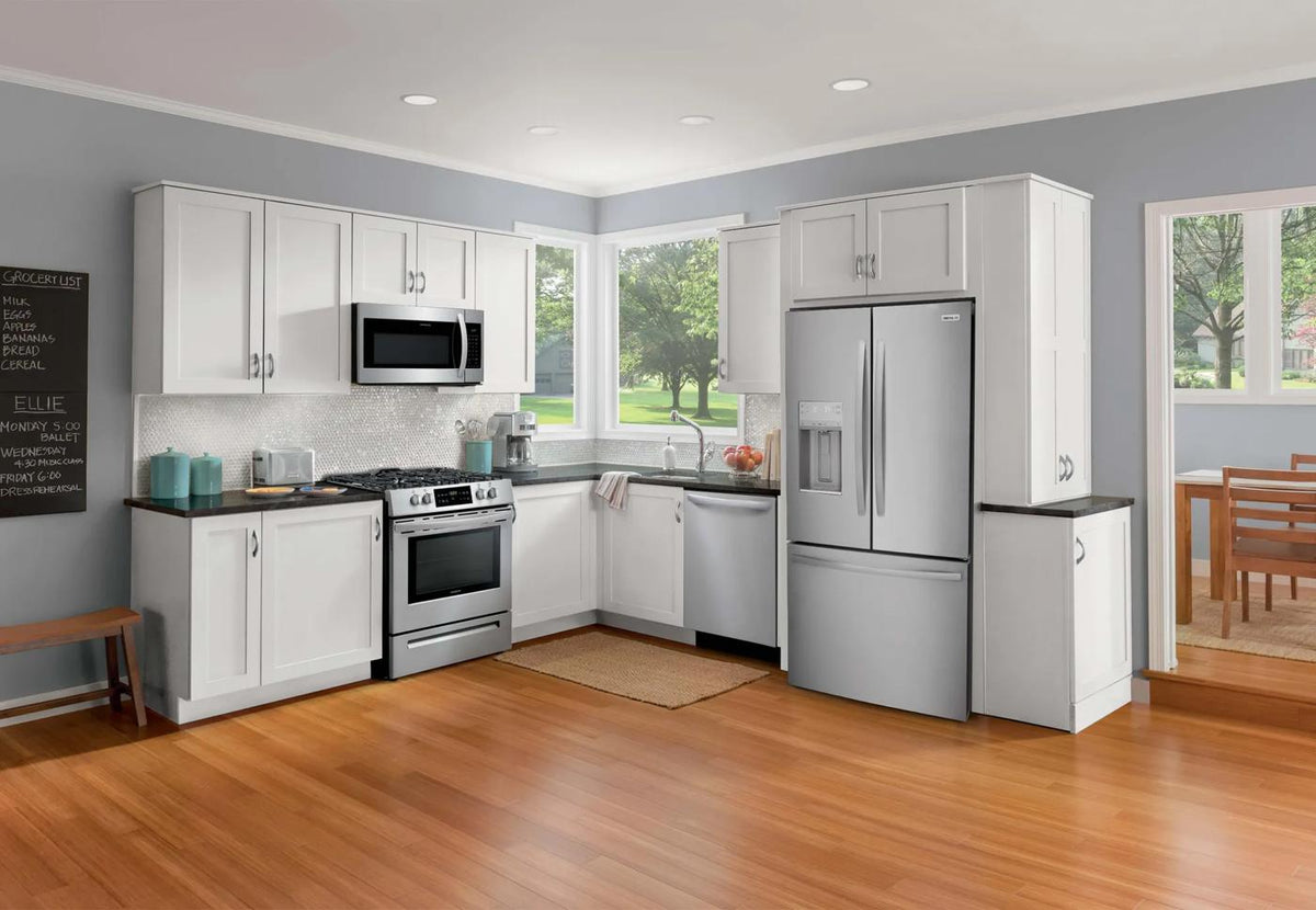 Frigidaire FRFS2823AS French-door refrigerator in a kitchen