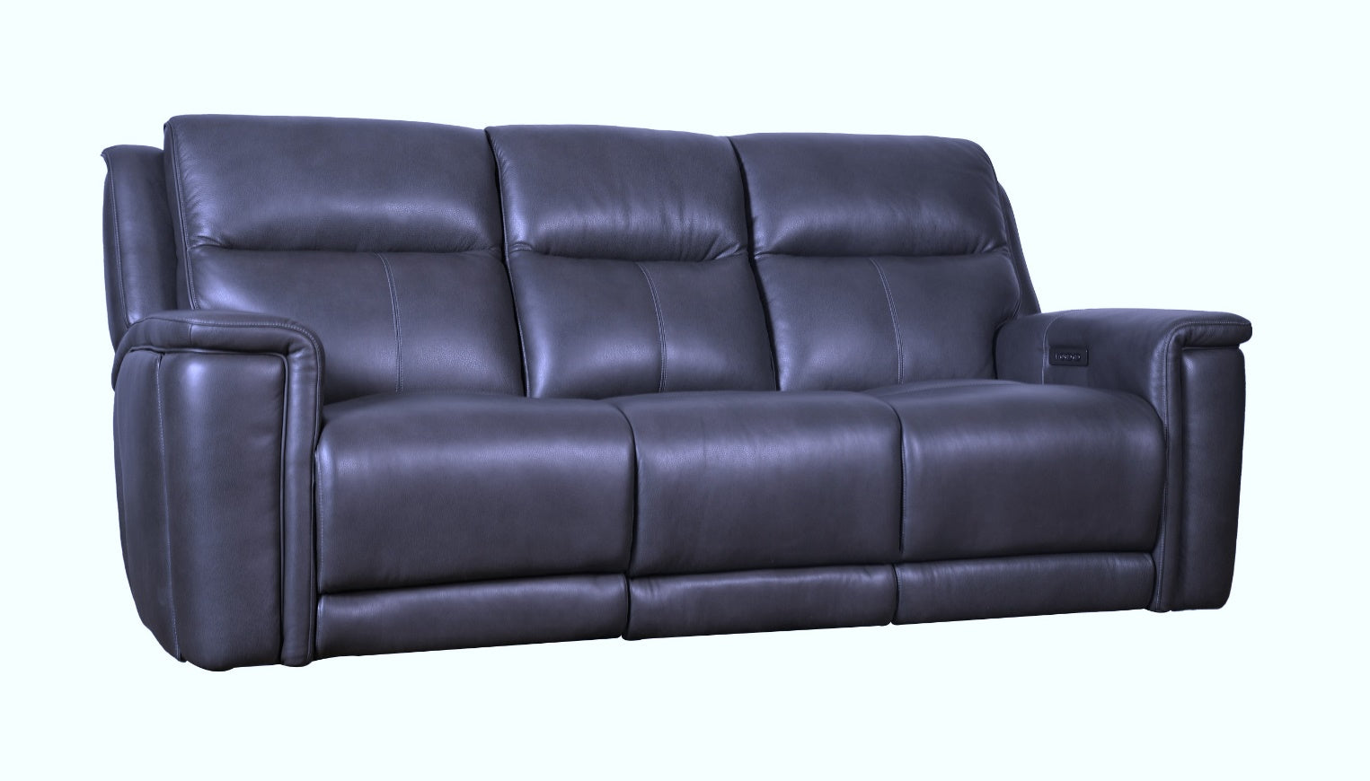 Futura Delta Blue Leather Power Reclining Sofa