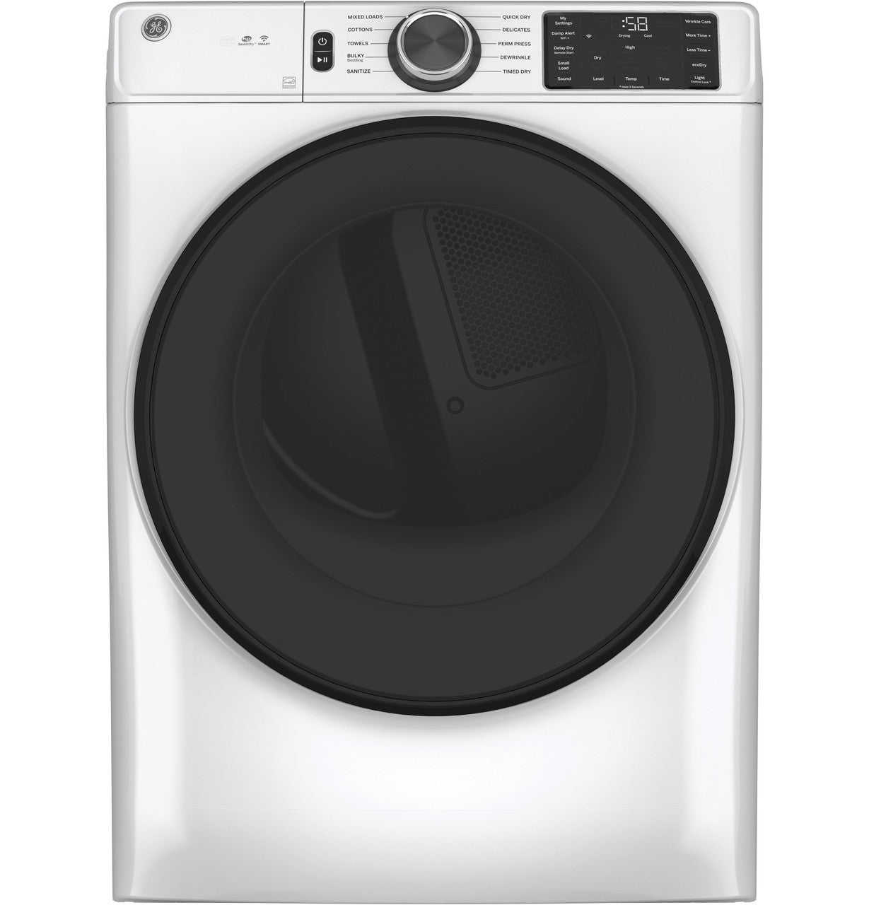 GE Appliances Full-Size Front Load Dryer - White