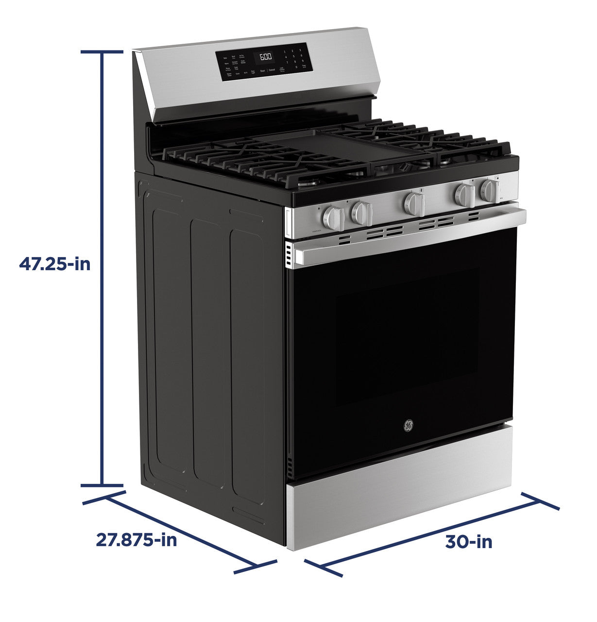 GE Appliances 30-inch Freestanding Gas Range - Stainless Steel — image 4