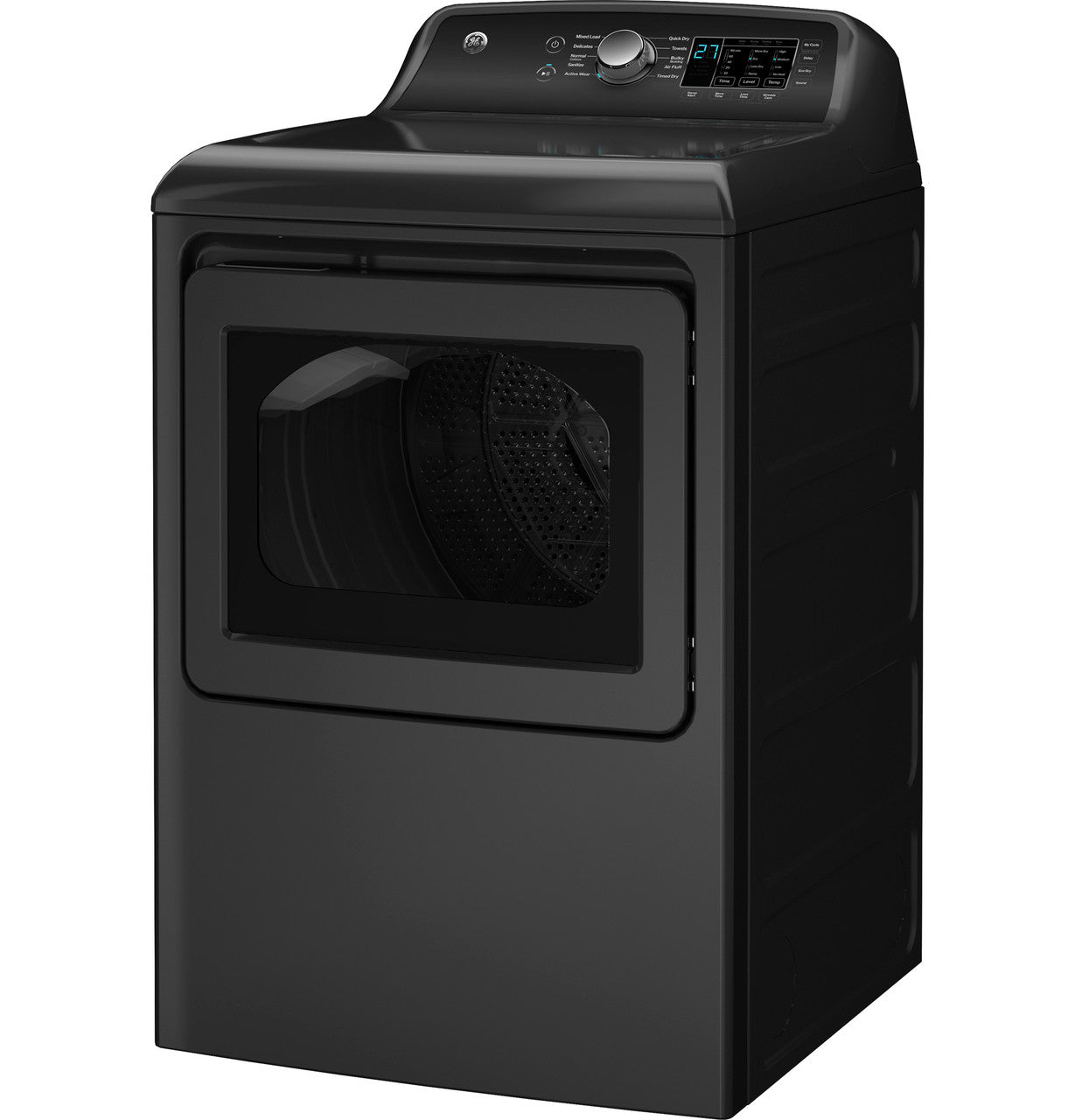 GE Appliances GTD58EBPVDG Electric Front Load Dryer - Dark Gray — image 3