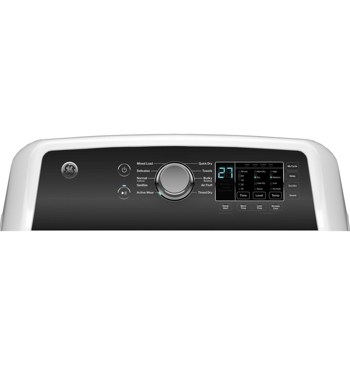 GE Appliances GTD58EBSV WS Electric Dryer - White — image 3