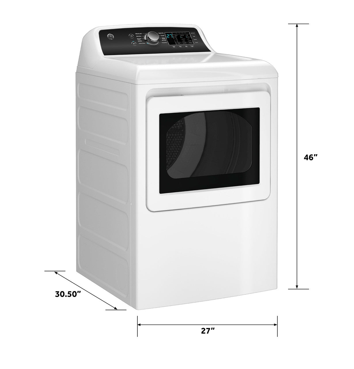 GE Appliances GTD58EBSV WS Electric Dryer - White — image 5