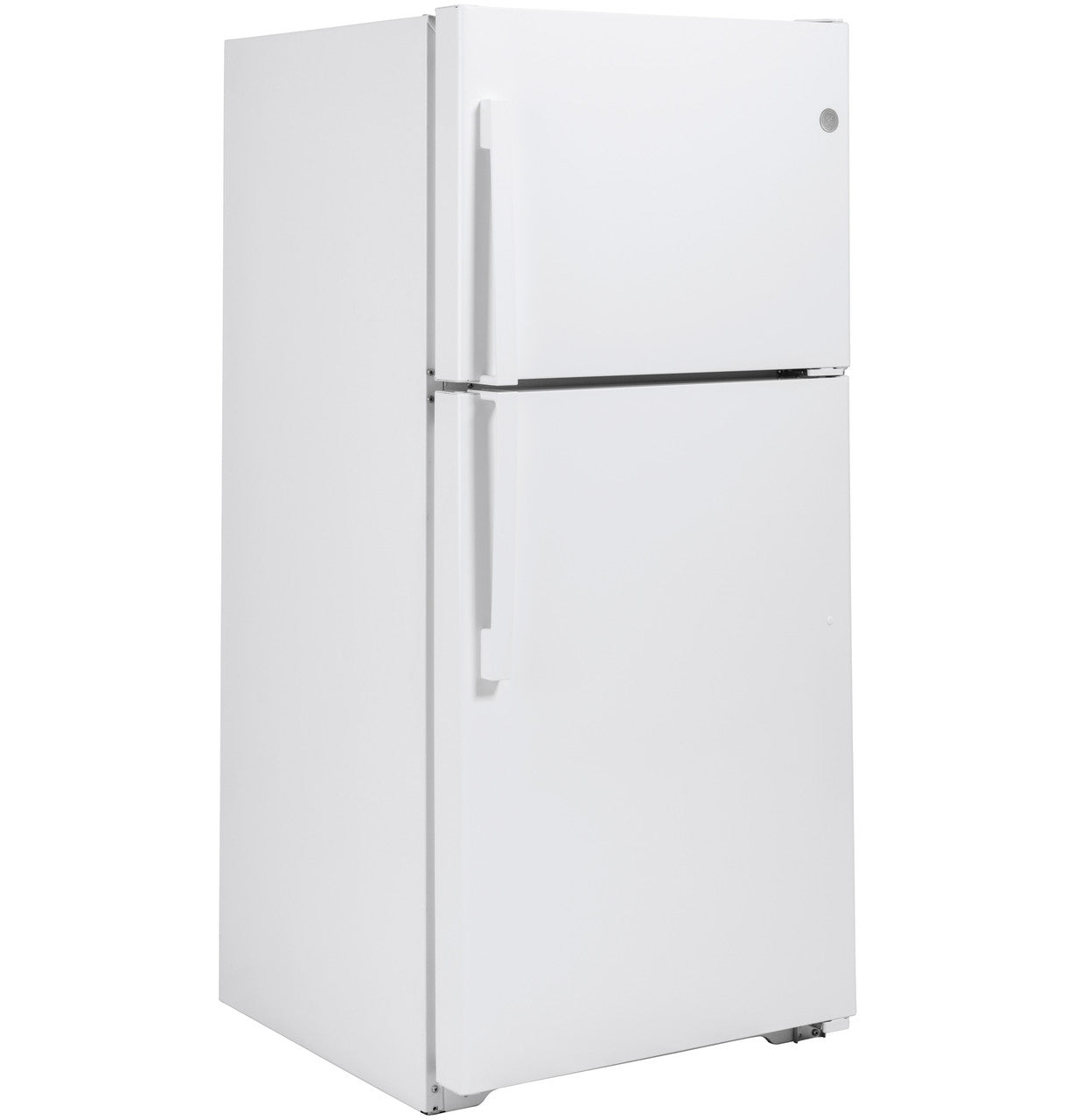 GE Appliances Top-Freezer Refrigerator - White — image 3