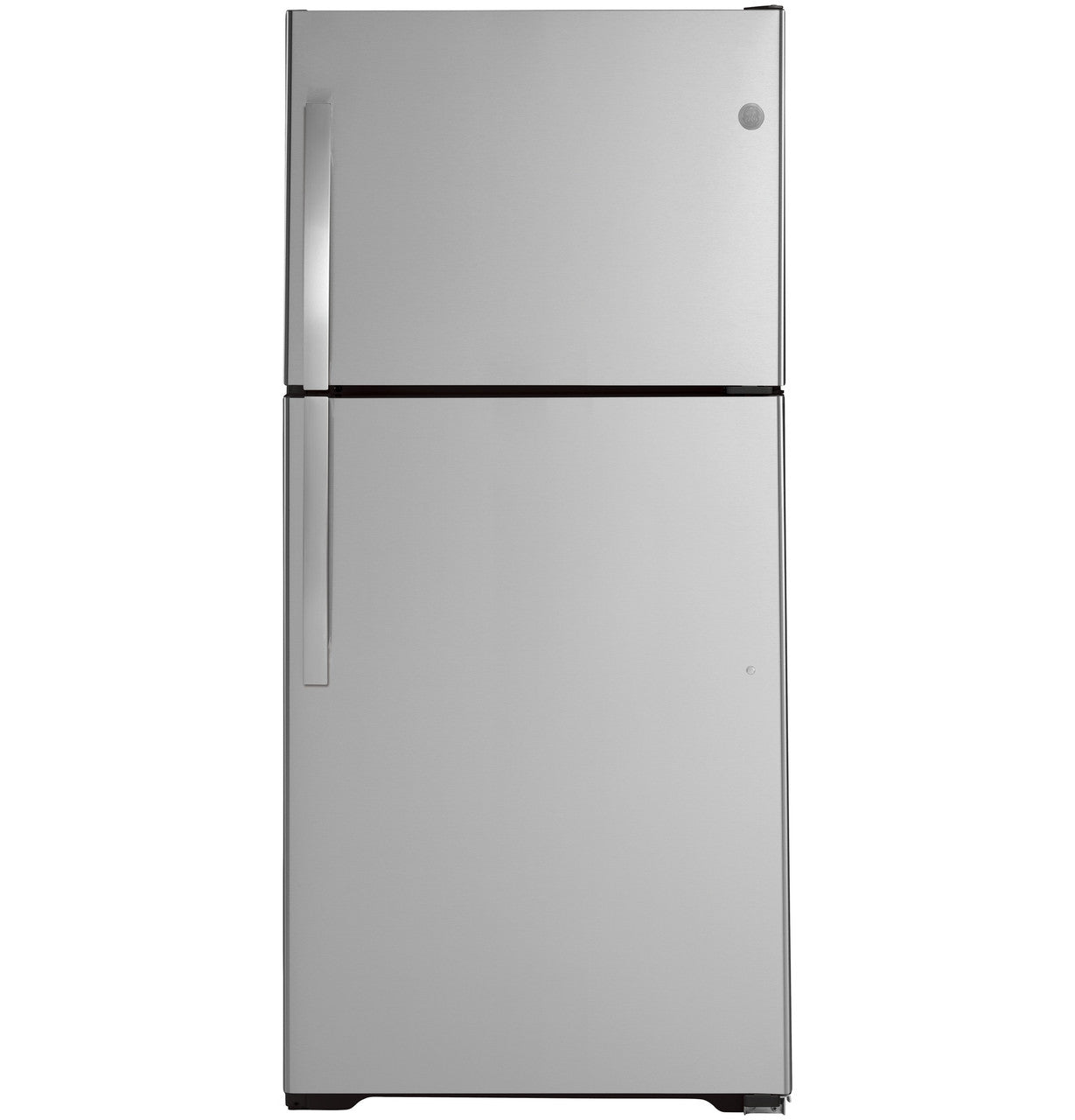 GE Appliances Top-Freezer Refrigerator - Stainless Steel