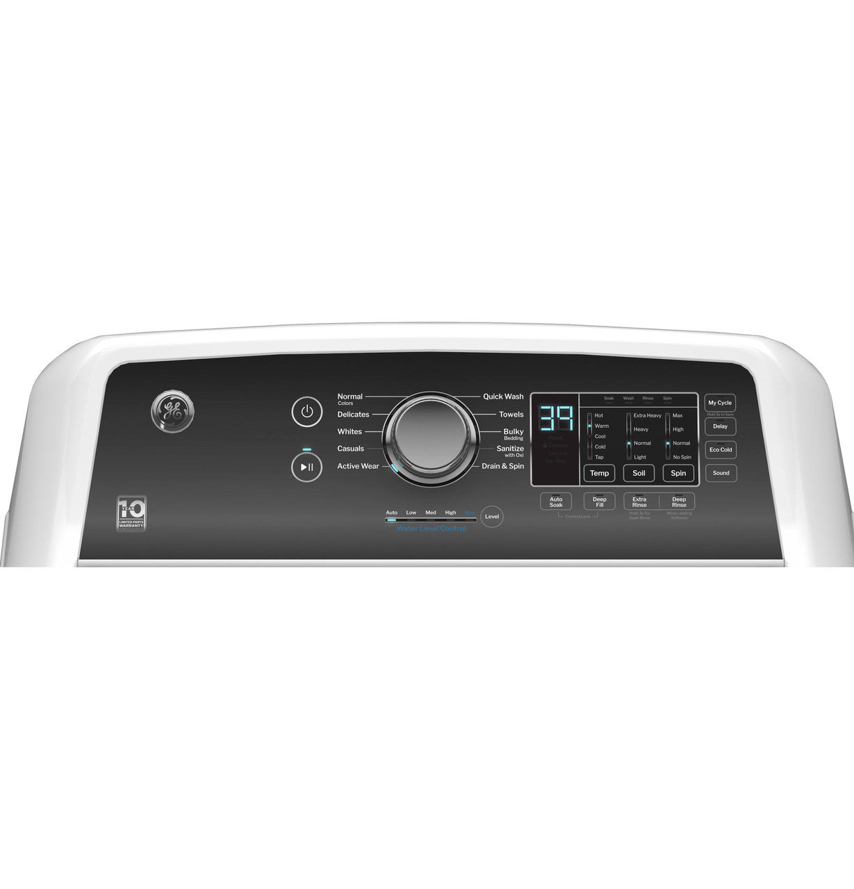GE Appliances GTW585BSVWS Top Load Washer - White — image 2