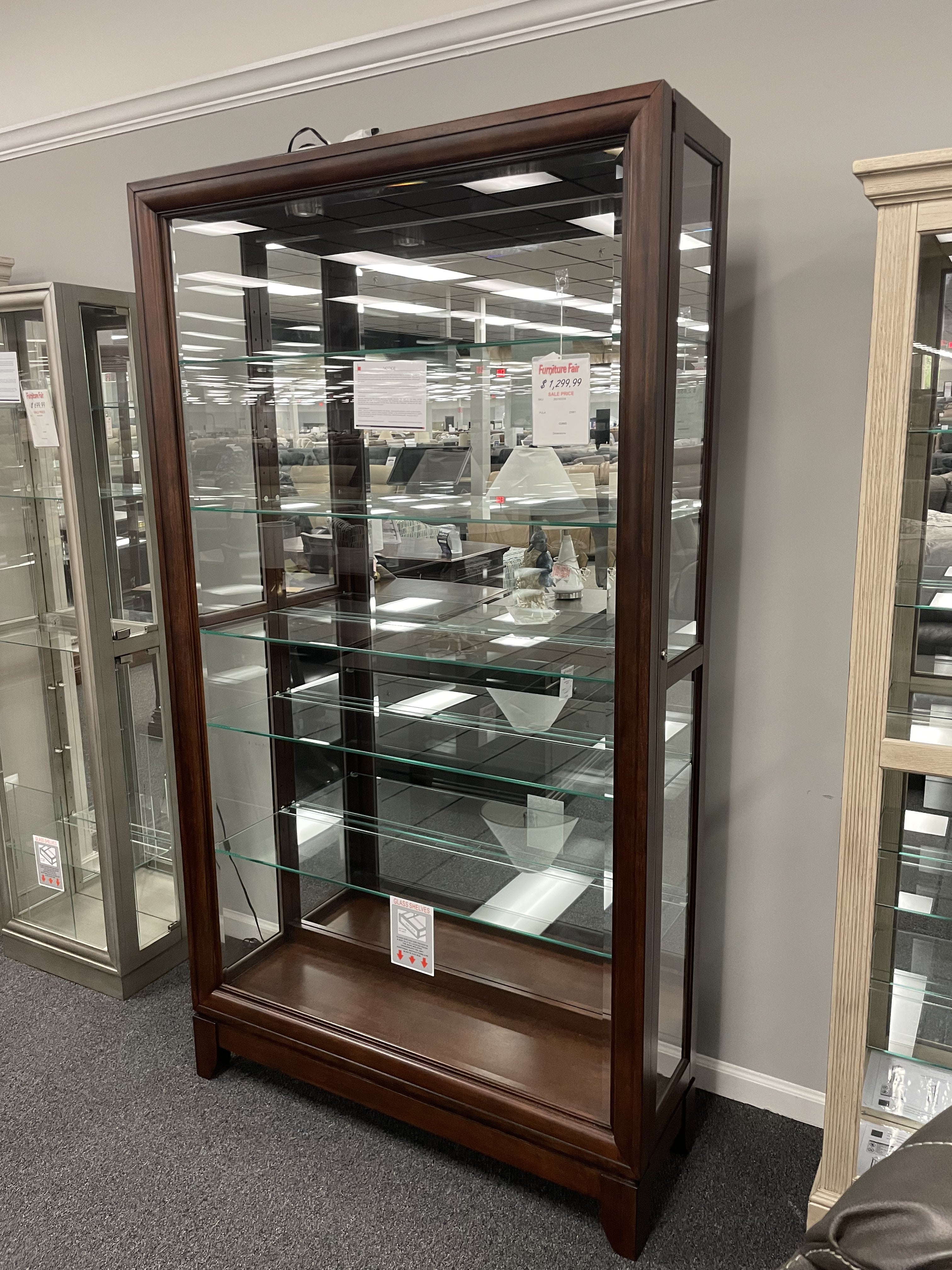 Pulaski Furniture Brown Curio Cabinet