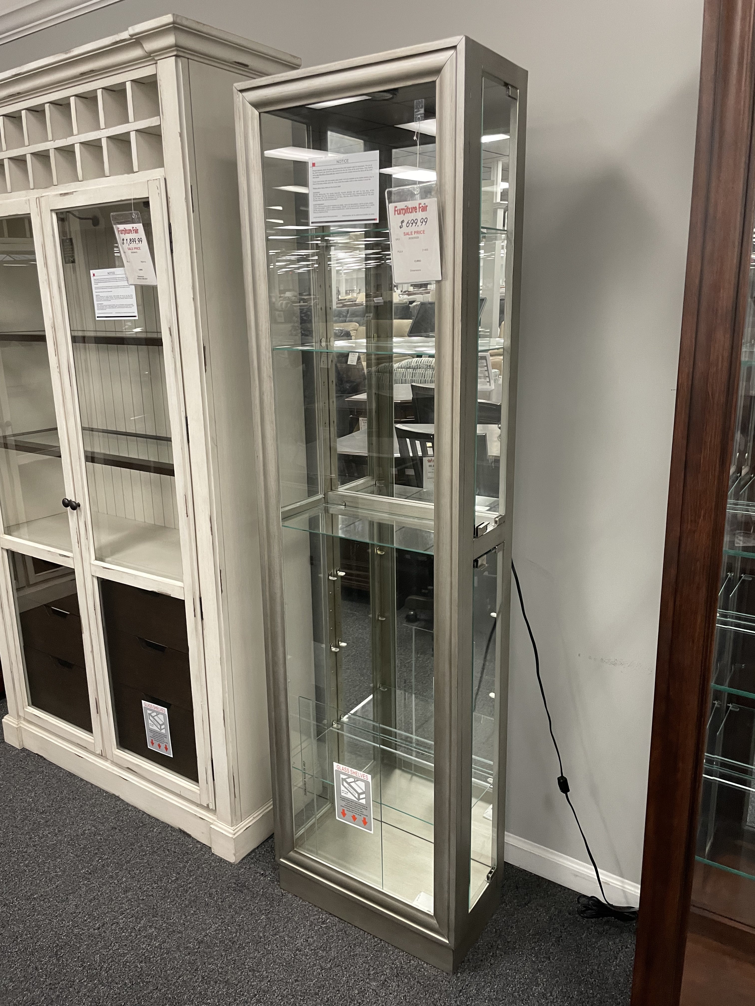Pulaski Furniture 21455 Champagne Curio Cabinet — image 2