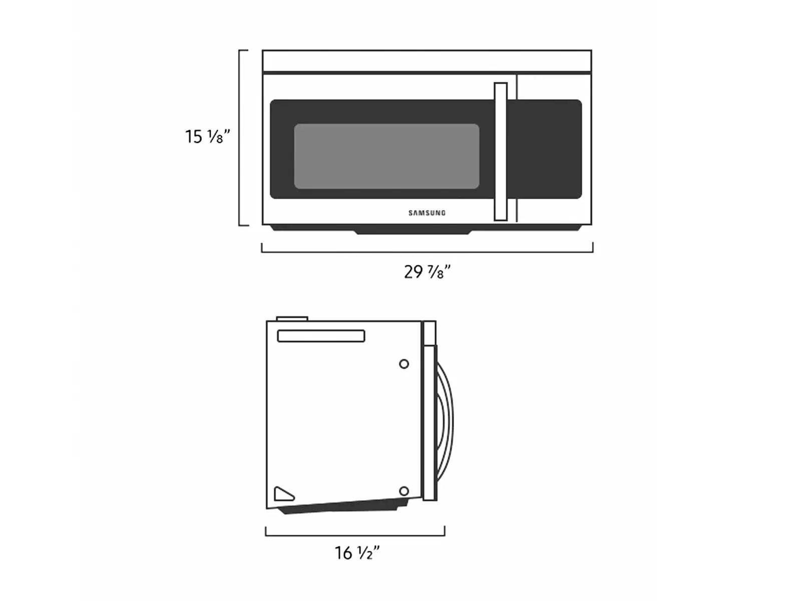 Samsung 1.6 Cu. Ft. Over-the-Range Microwave - Stainless Steel — image 2