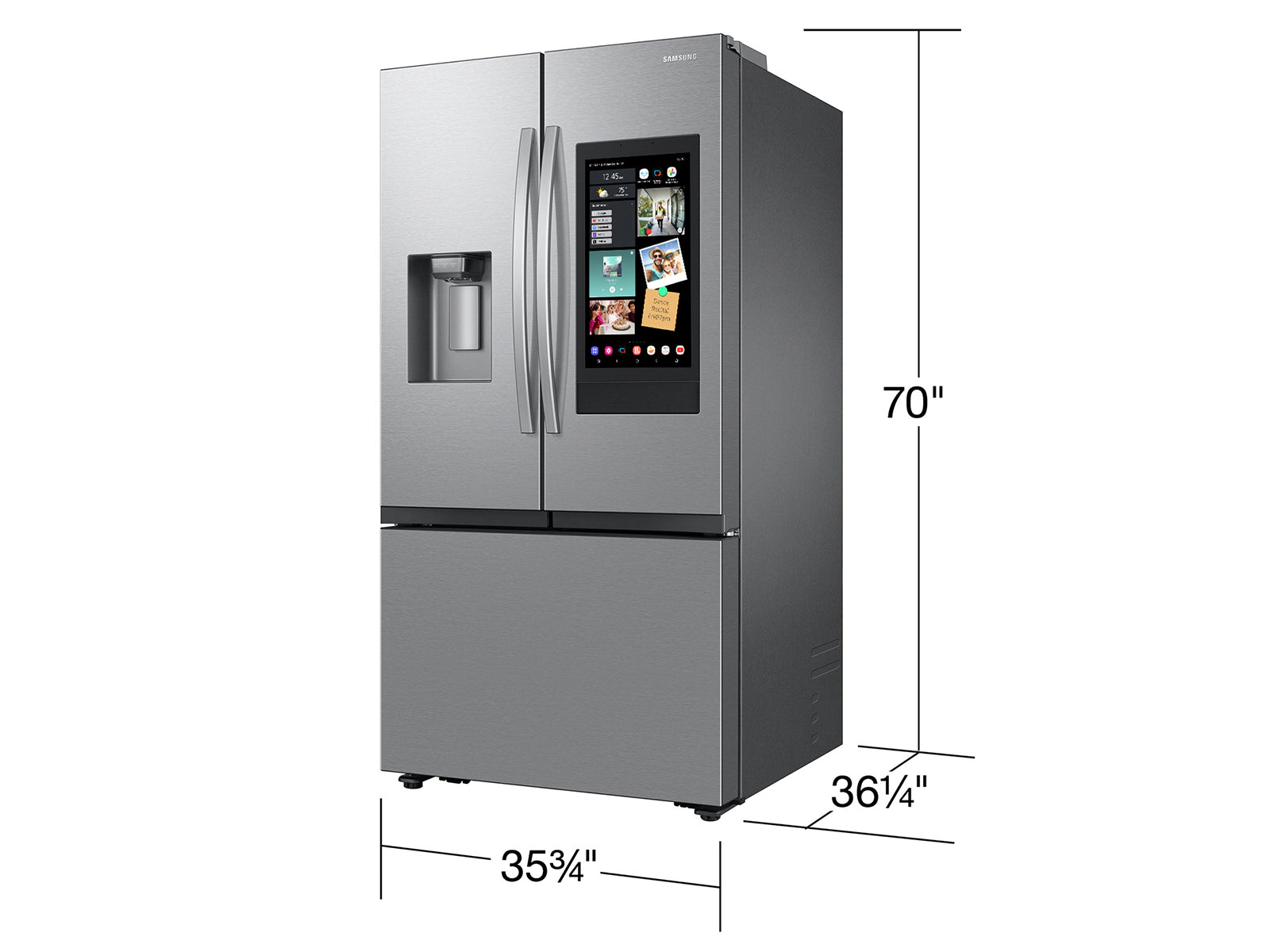 Samsung 32 Cu. Ft. French Door Refrigerator with Family Hub - Stainless Steel — image 2