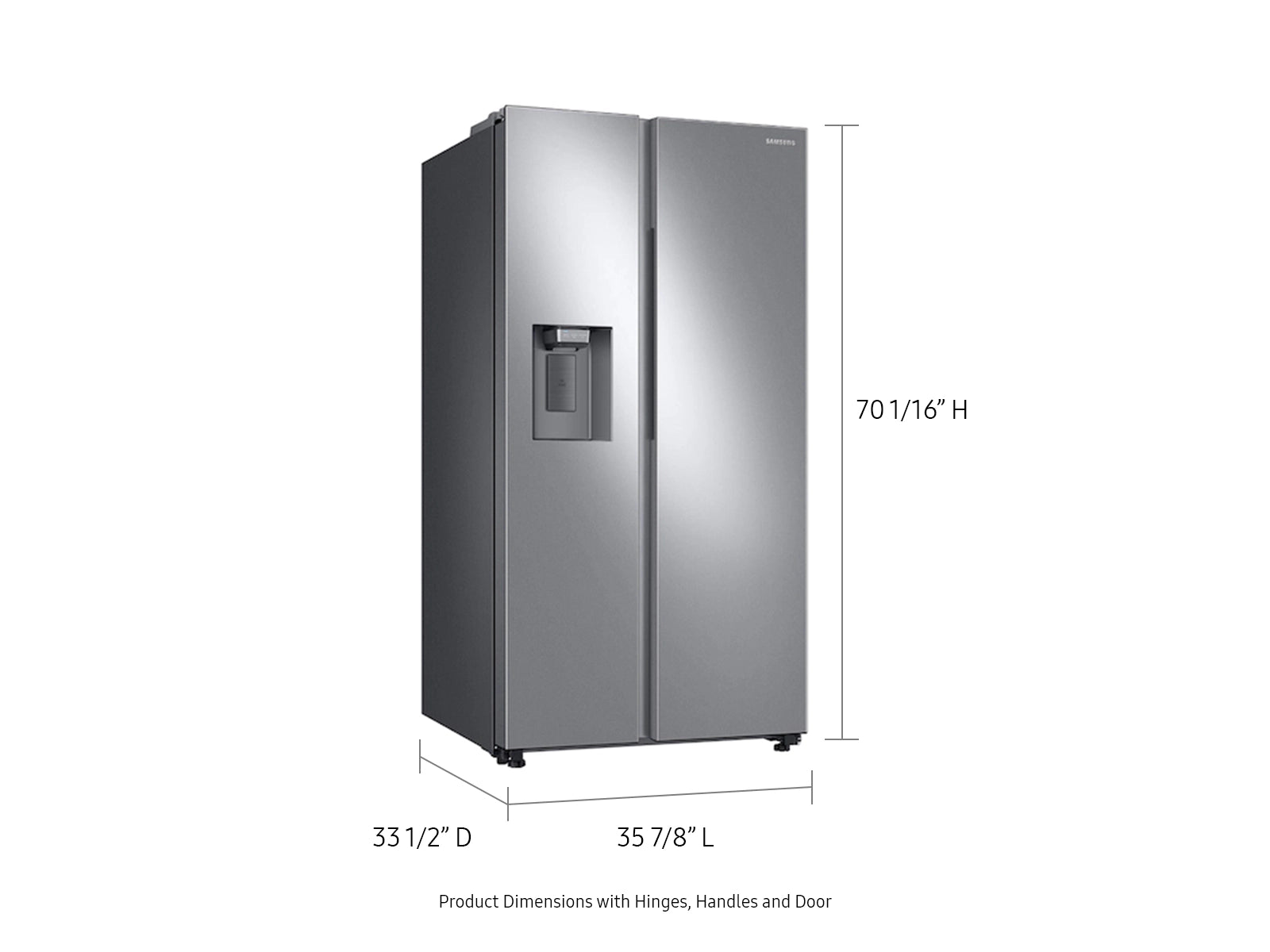 Samsung 27 Cu. Ft. Side-by-Side Refrigerator - Stainless Steel — image 3