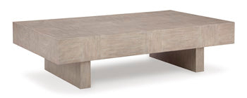 Ashley Furniture Jorlaina Textural Light Gray Coffee Table