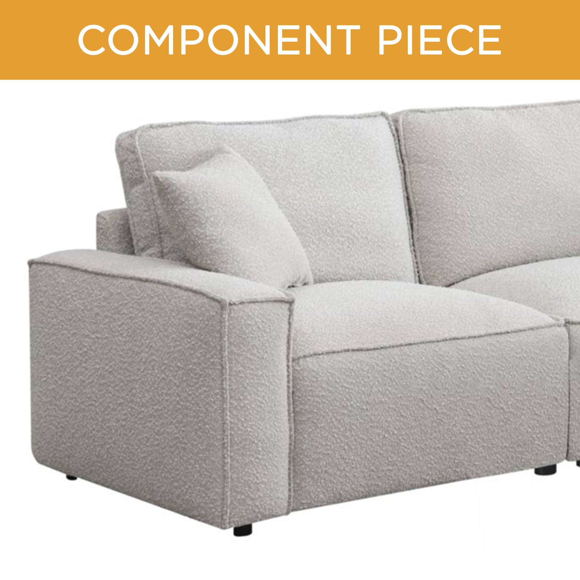 Elements International Normandy CulpBloke Cotton sectional piece