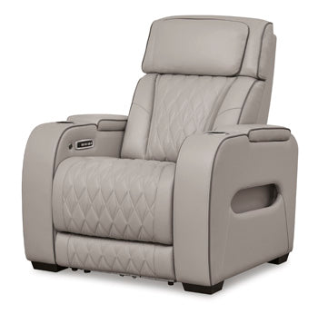 Ashley Furniture Ashley Boyington Light Gray 3-Piece Power Reclining Living Room Set