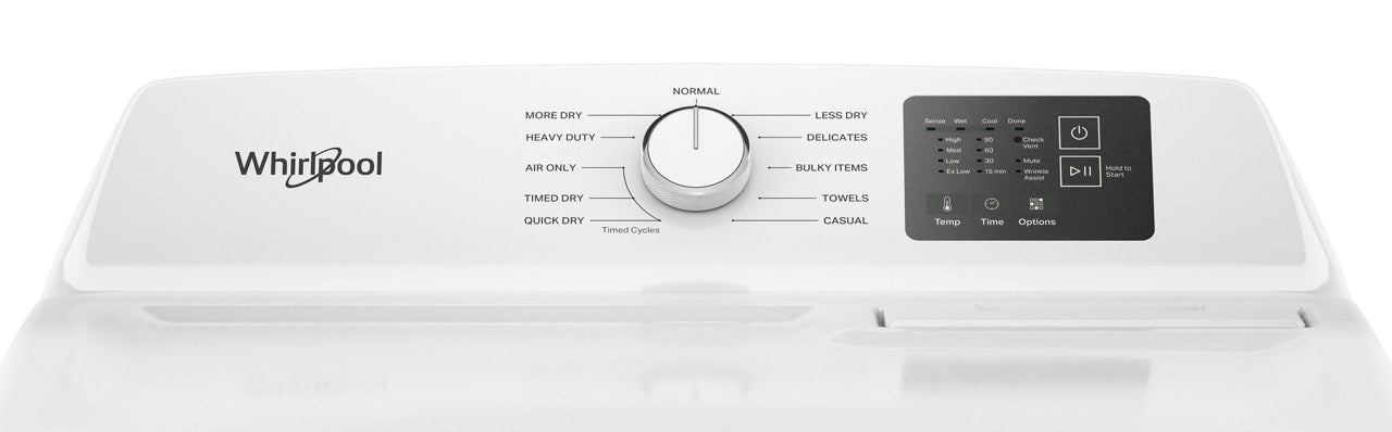 Whirlpool 7.0 Cu. Ft. Electric Dryer (WED4107SW) - White — image 2