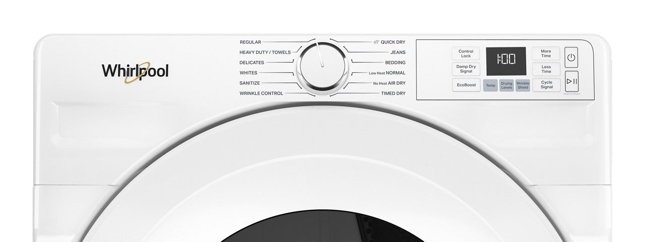 Whirlpool 7.4 Cu. Ft. Front Load Electric Dryer - White — image 3