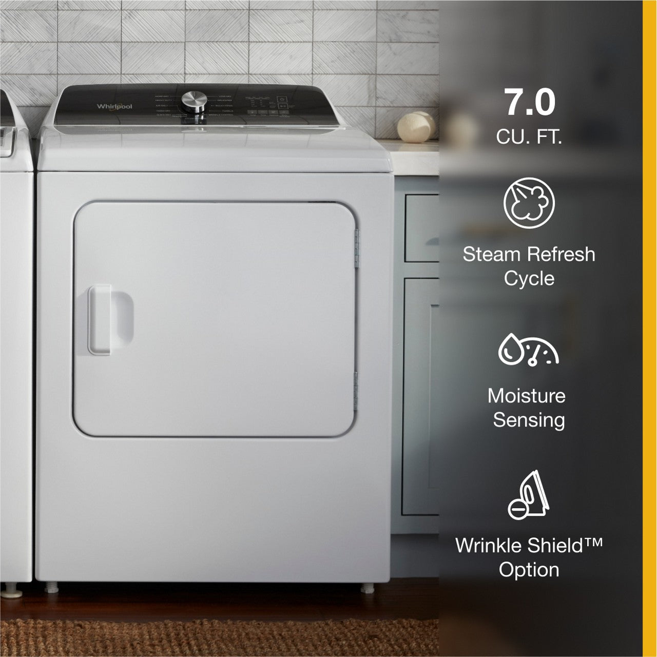 Whirlpool 7.0 Cu. Ft. Electric Dryer (WED5050LW) - White