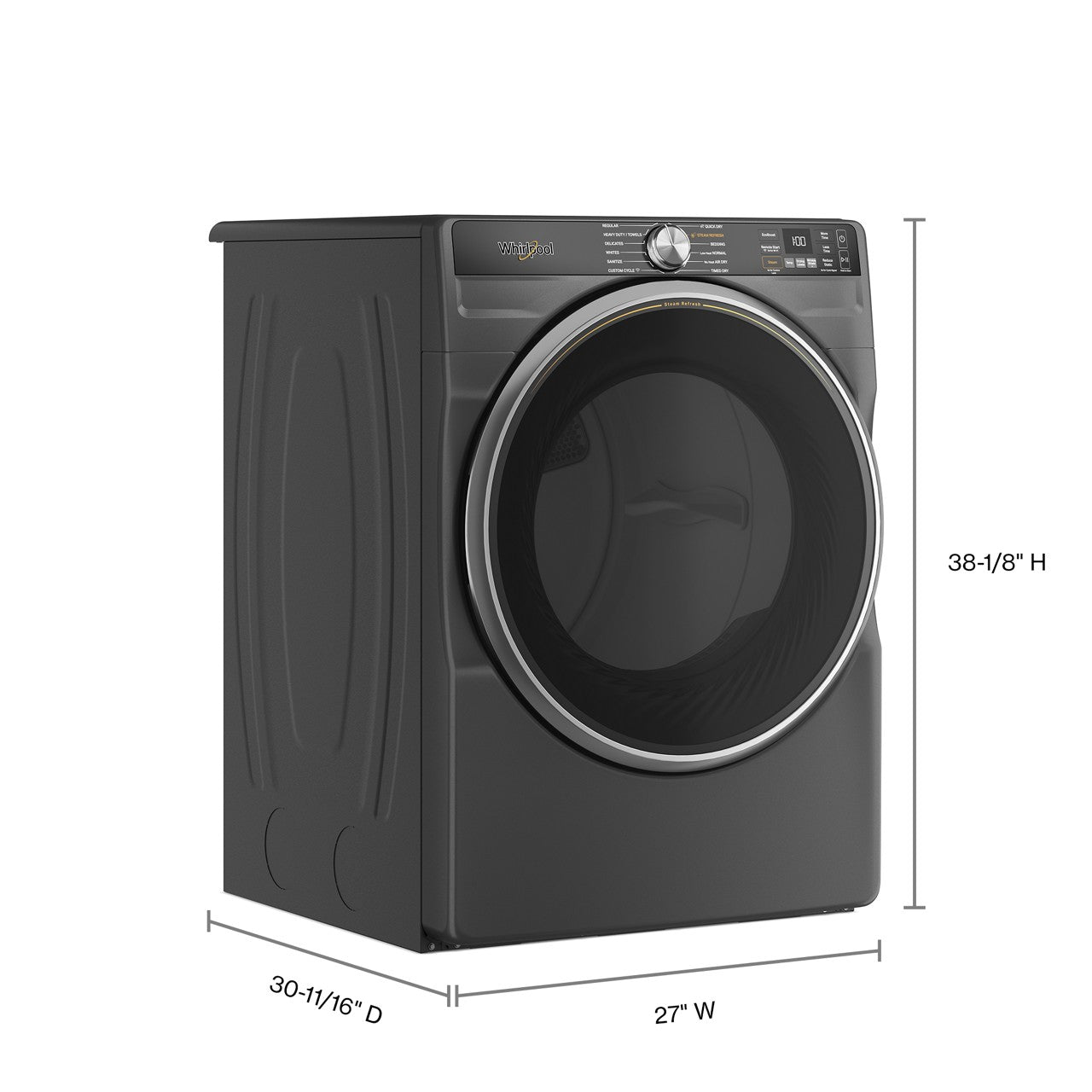 Whirlpool 7.4 Cu. Ft. Electric Dryer - Black — image 2