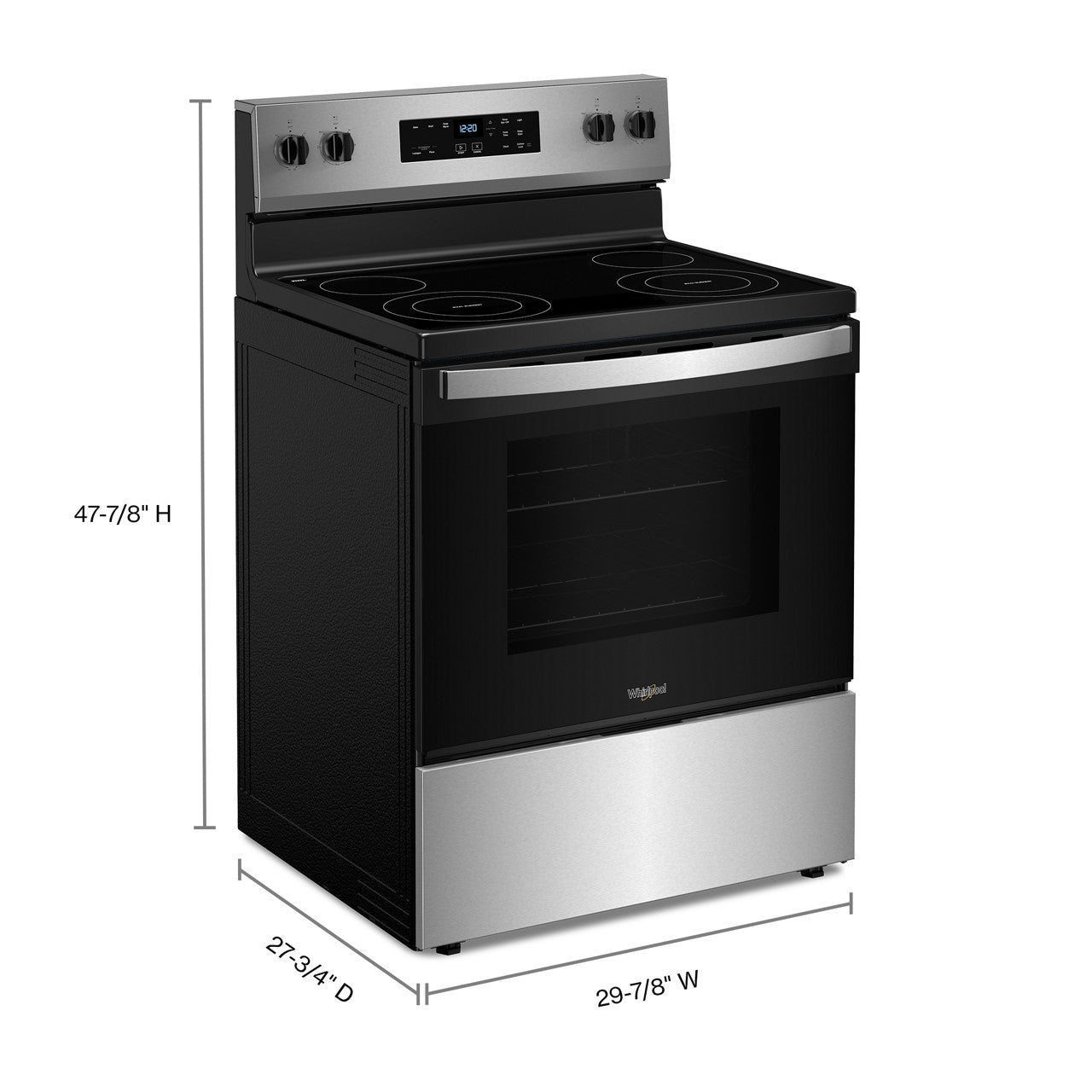 Whirlpool 5.3 Cu. Ft. Electric Range (WFES3030RS) - Stainless Steel — image 4