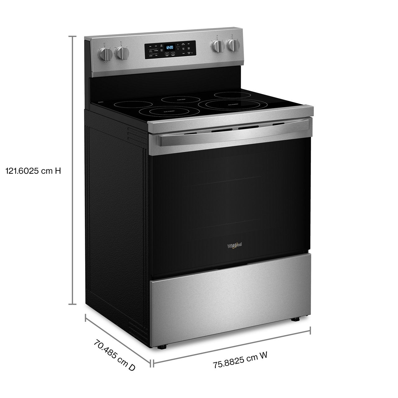 Whirlpool 5.3 Cu. Ft. Electric Range (WFES5030RZ) - Stainless Steel — image 4