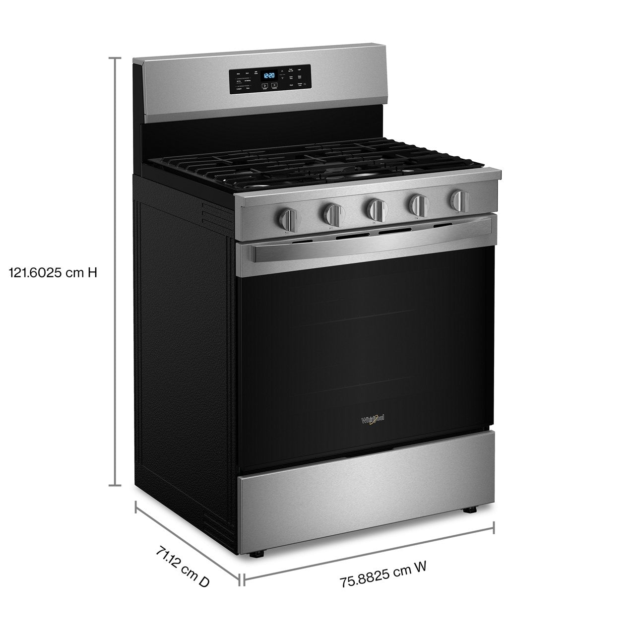 Whirlpool 30-inch Freestanding Gas Range - Stainless Steel