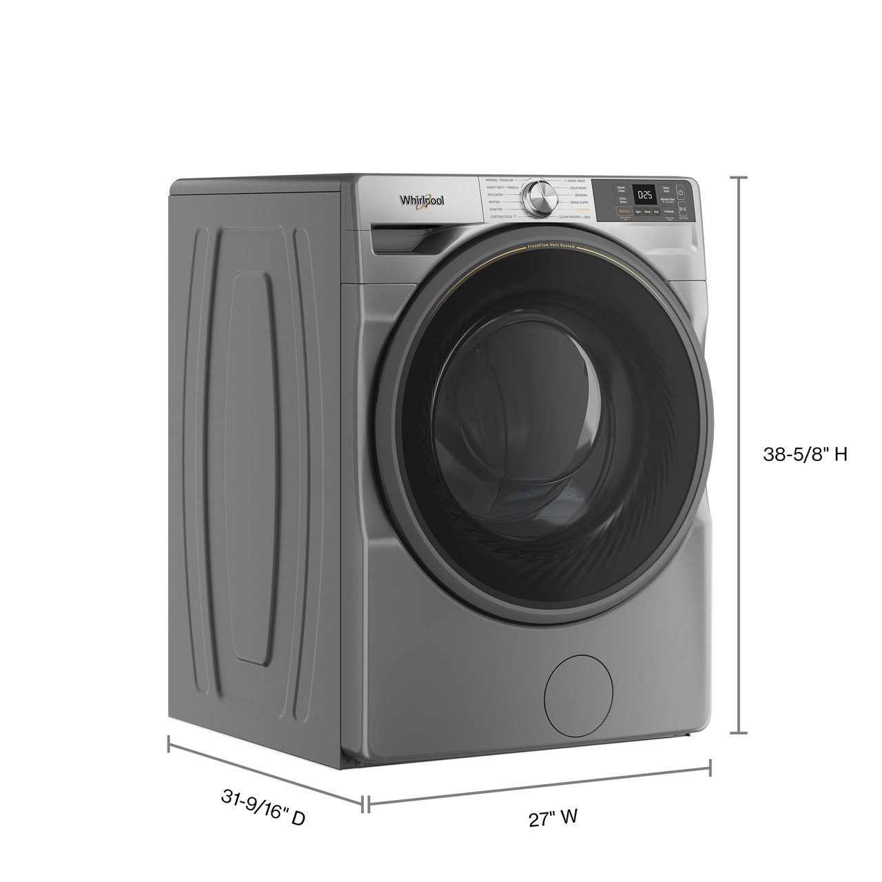 Whirlpool 5.2 Cu. Ft. Front Load Washer - Chrome Shadow — image 2
