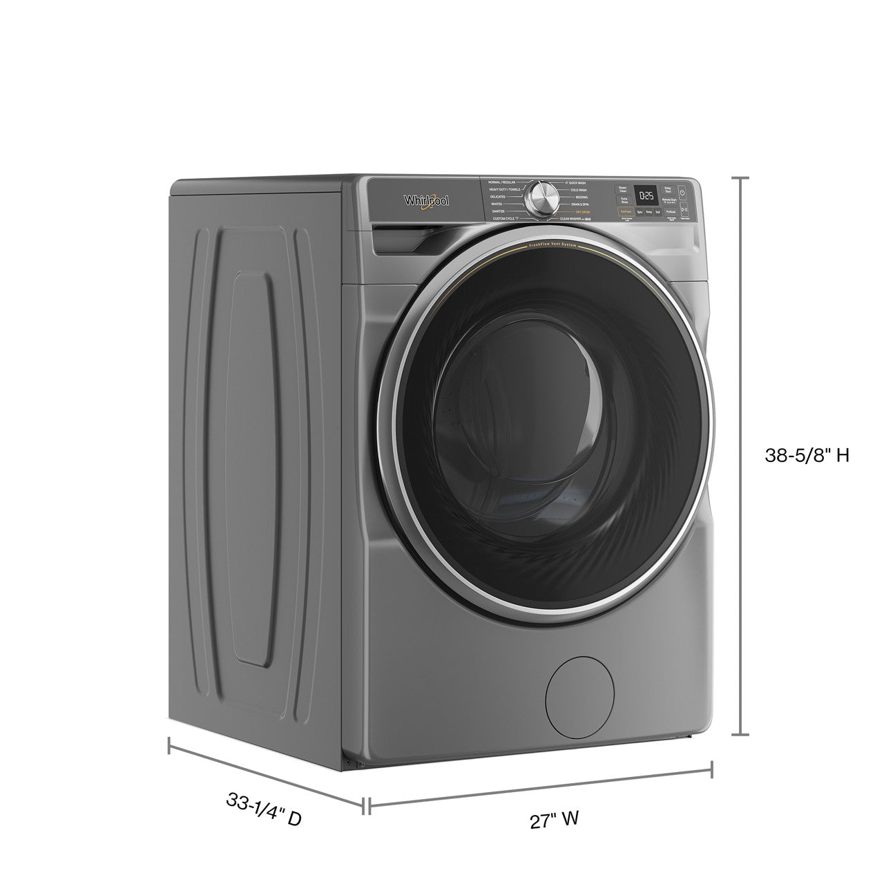 Whirlpool 5.8 Cu. Ft. Front Load Washer - Metallic Slate — image 2