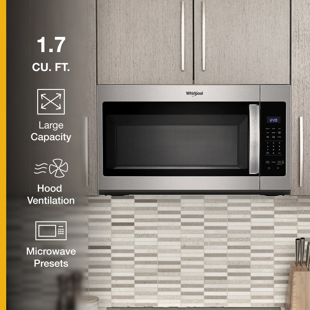 Whirlpool 1.7 Cu. Ft. Over-the-Range Microwave (WMH31017HS) - Stainless Steel