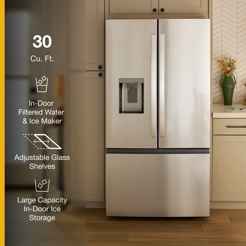 Whirlpool 30 Cu. Ft. French Door Refrigerator (WRFF3536SZ) - Stainless Steel — image 3