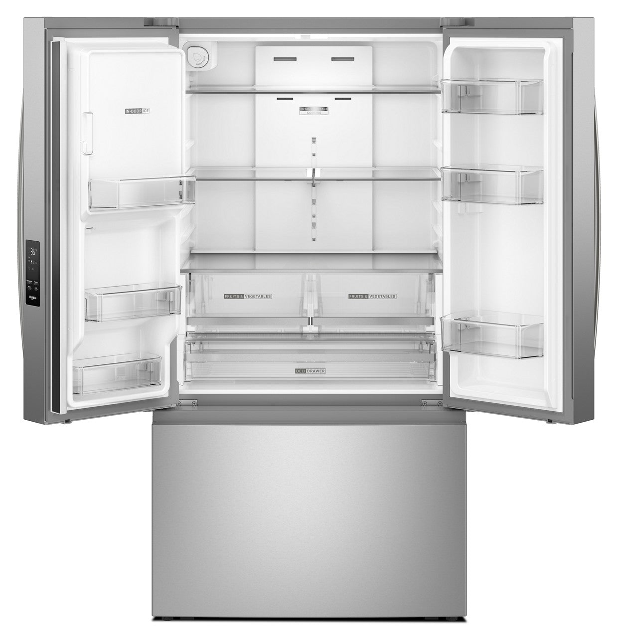 Whirlpool 30 Cu. Ft. French Door Refrigerator (WRFF3536SZ) - Stainless Steel — image 2