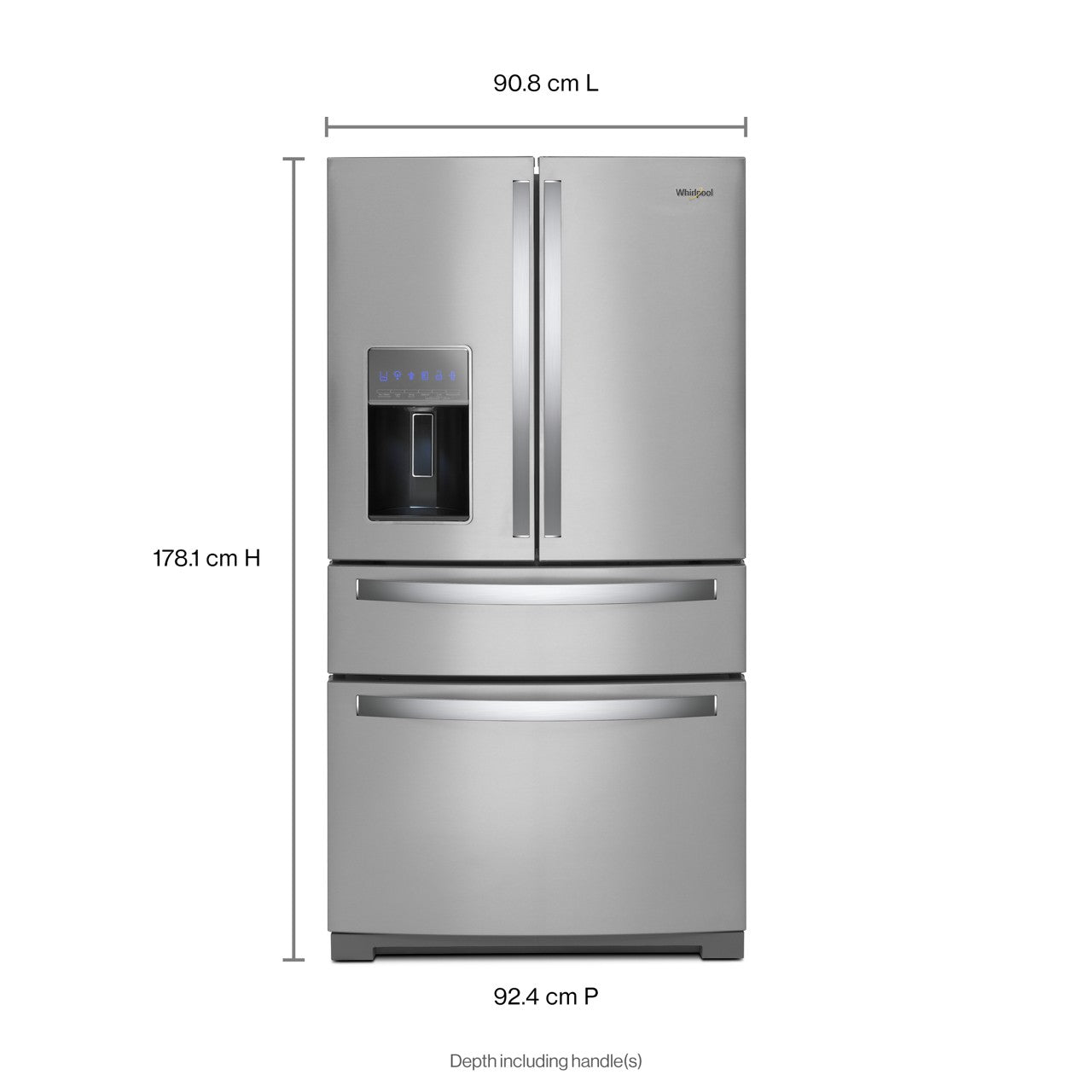 Whirlpool 26 Cu. Ft. French Door Refrigerator - Stainless Steel — image 2