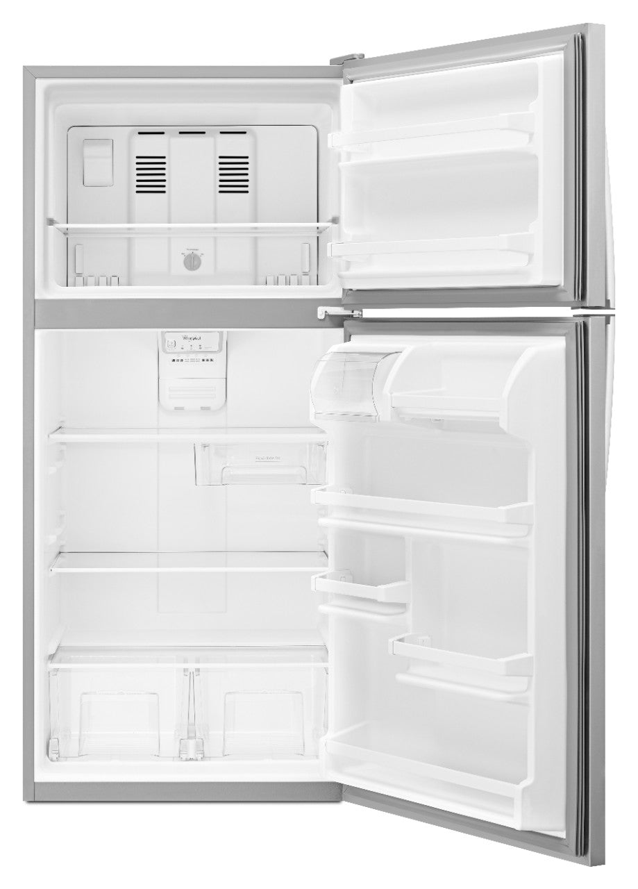Whirlpool 18 Cu. Ft. Top-Freezer Refrigerator - Stainless Steel — image 2
