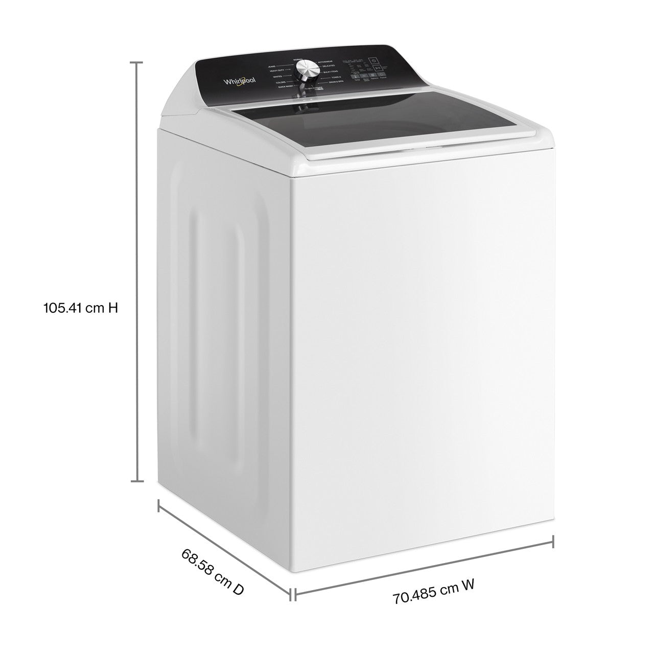Whirlpool 5.3 Cu. Ft. Top Load Washer - White — image 2
