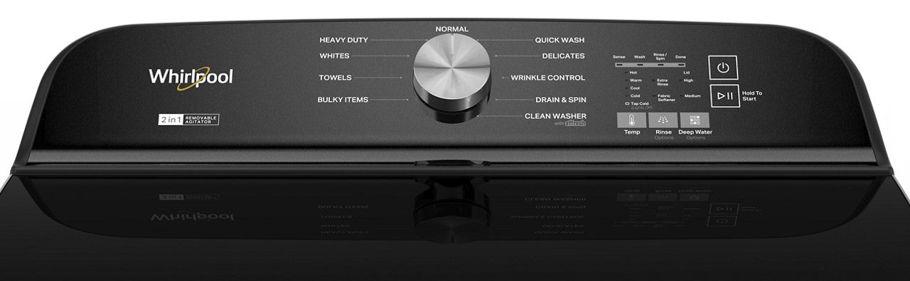 Whirlpool 5.3 Cu. Ft. Top Load Washer - Black — image 3