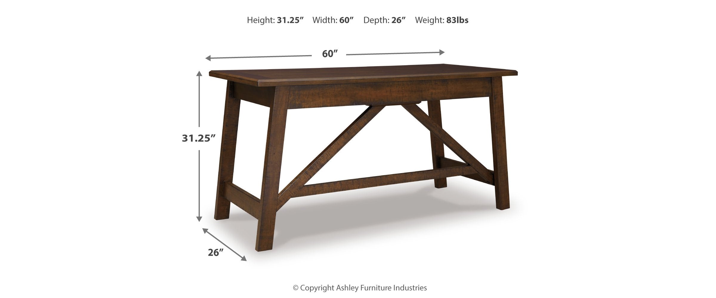 Baldridge Home Office Desk