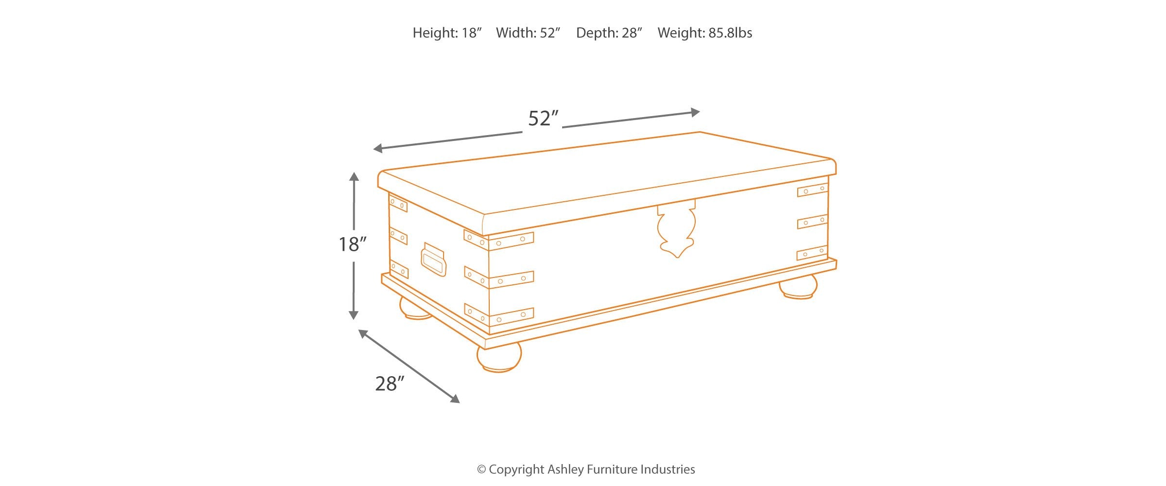 Carynhurst Coffee Table with Lift Top