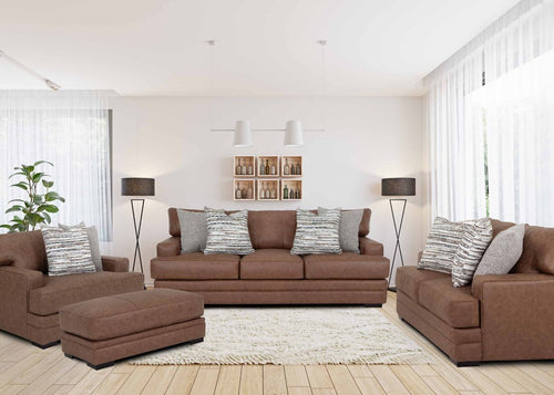 Franklin Protégé Pecan Brown Loveseat